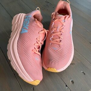 Hoka One One  Womens Rincon 3 Trainers Peach colour